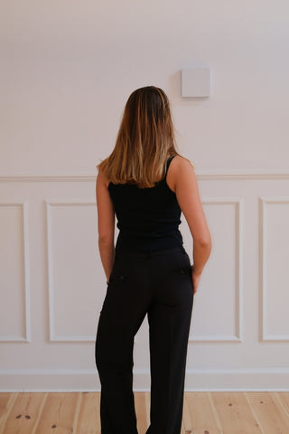 Alba Tank Top in Black · effortless scandi top for women from ITS MAY