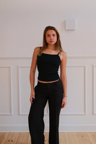 Alba Tank Top in Black · effortless scandi top for women from ITS MAY