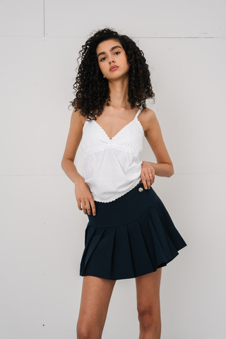 Bella Lace Top in White · effortless scandi top for women from ITS MAY