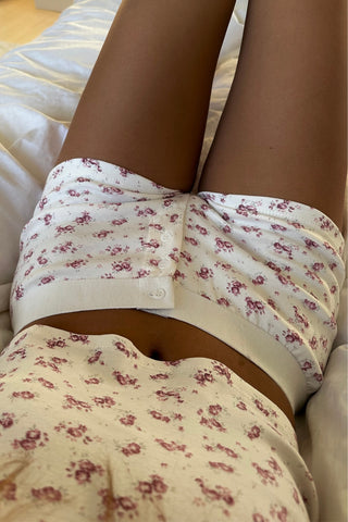 Viola Boxer Shorts in Pink Floral · effortless scandi shorts for women from ITS MAY
