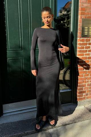 Layla Dress in Black · effortless scandi dress for women from ITS MAY