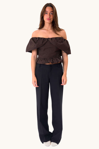 Serena Top - Brown