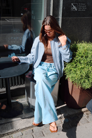 Alessia Baggy Jeans - Light Blue