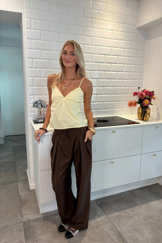 Bella Lace Top - Yellow