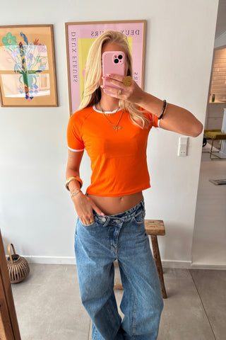 Rosa T-shirt - Orange