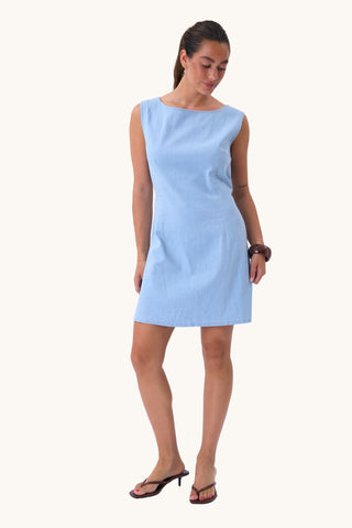 Laura Denim Dress - Light Blue