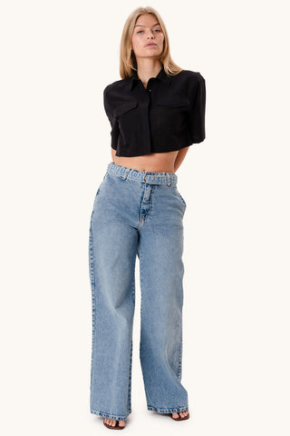 Noemi Short Shirt - Black