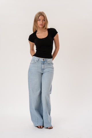 Palmira Baggy Jeans in Blue · effortless scandi jeans for women from ITS MAY