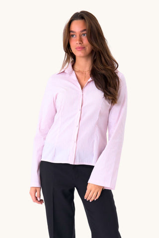Andrea Shirt - Pink Striped